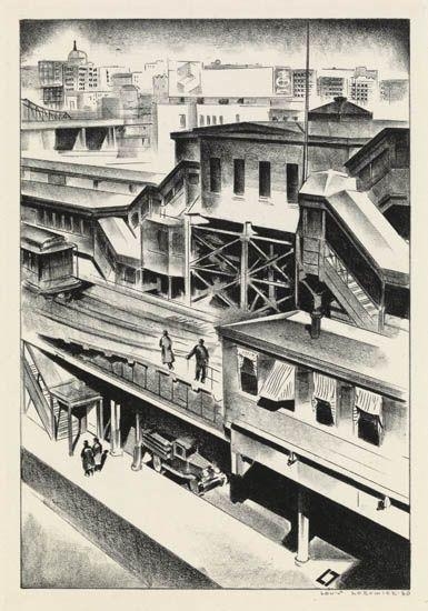 Elevated Railway by Louis Lozowick, 1931