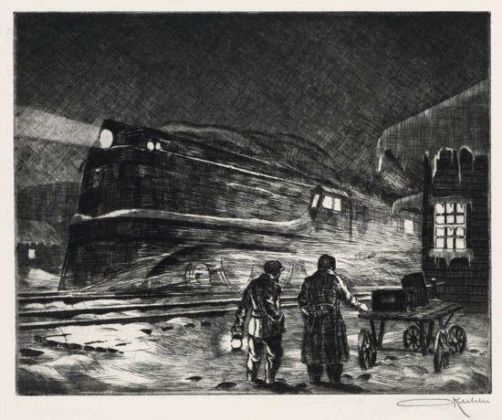 Otto Kuhler | Hiawatha at Night (1935) | MutualArt