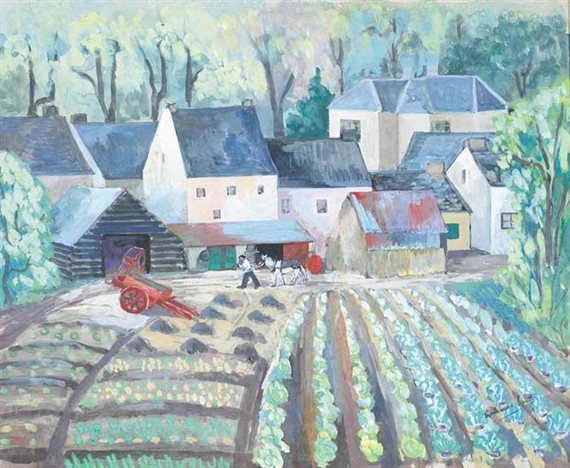 BACK OF VILLAGE NO. 4 by Sylvia Cooke-Collis