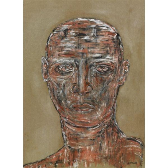 Head by Leon Golub, circa 1969
