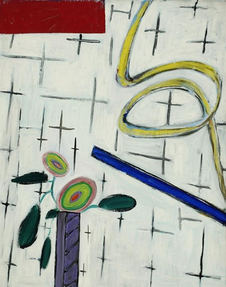 'Stilleven met balk en slinger' by Alphons Freijmuth, 1976-1978