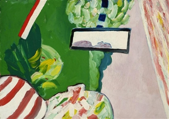 Figure in a landscape - Alphons Freijmuth