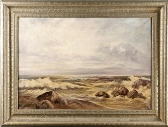 Surf on a rocky seashore - Eugen von Otter Box