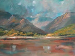 Artwork by Daphne Earp-Jones, Storm Clouds, Made of Oil on canvas