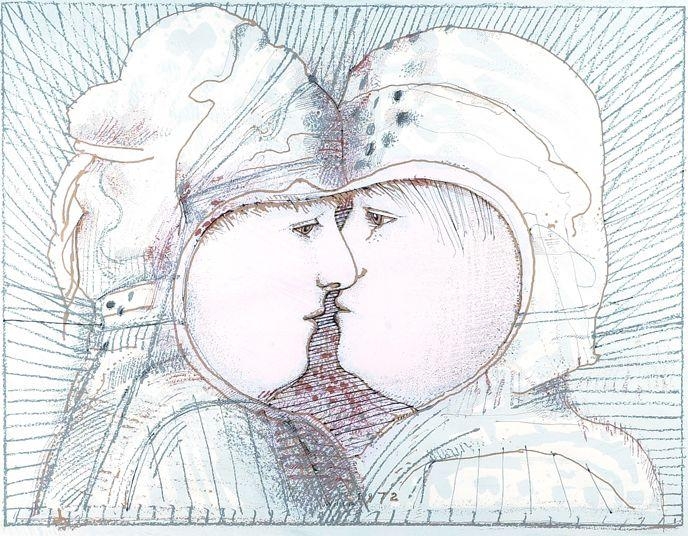The kiss by Co Westerik, 1997