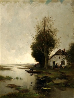 Rainy Autumn day - Willem Cornelis Rip