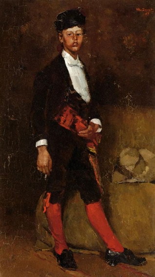 Boy in Spanish costume by Wilhelmus Hendrikus Petrus Johannes de Zwart, 1889