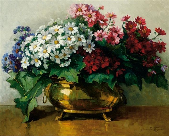 Still life of flowers by Jeannette Slager