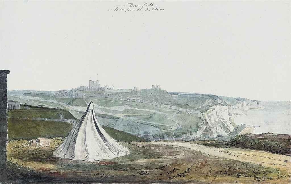 Captain Durrant | Three works : View of Dover Castle taken from the ...