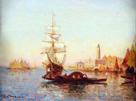View of Venice by Charles-Louis-Auguste‏ Cousin