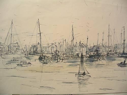 25 works: Sketches of boats