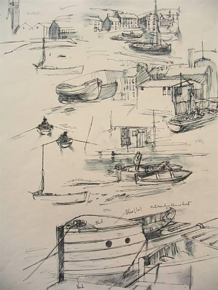 20 works: Sketches of boats by John Edward Croney