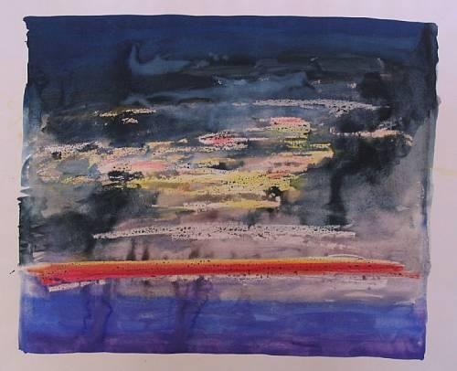 Sunset over the water, and 5 more works