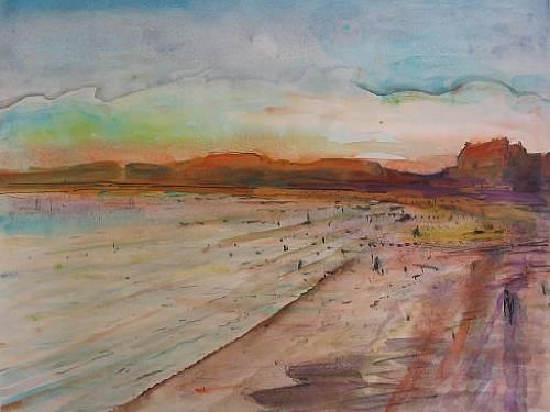 Artwork by John Edward Croney, Midsummer evening, and 7 more works, Made of chalks and colour wash