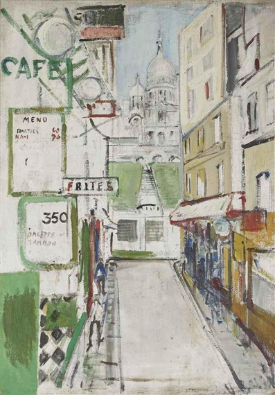 Rue de Steinkerque in Paris by Willy Leopold Guggenheim Varlin, 1957
