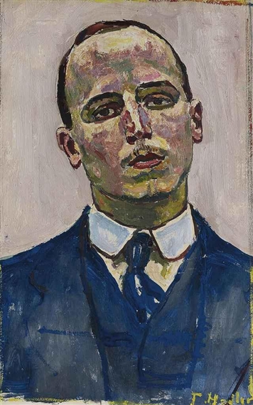 Bildnis Josef Müller by Ferdinand Hodler, 1916