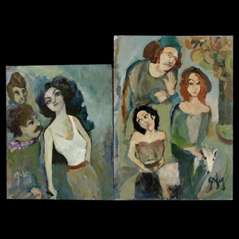 2 works: My Ghretto; The Megi in the Park - Frederick George Griffing III