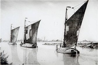 Norfolk wherries - Charles William Kane