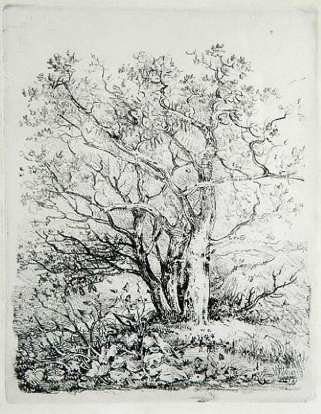 Artwork by John Crome, 5 Etchings, Made of soft ground etchings