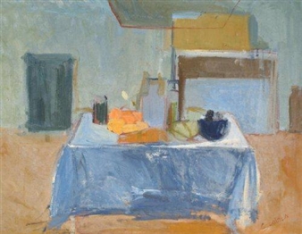 Still life on a kitchen table - C. Baines