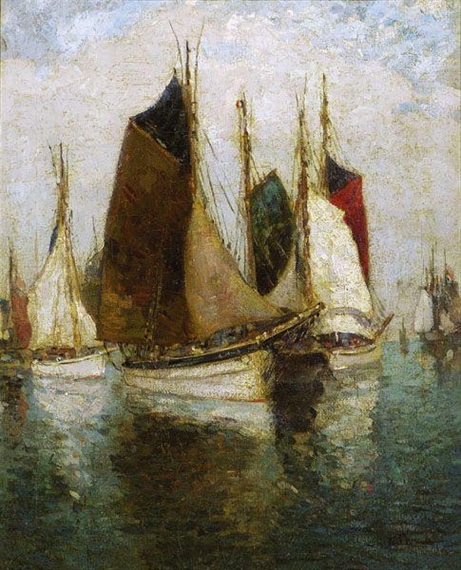 Harbor Scene by Paul King