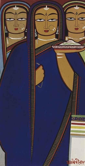 Untitled (Three Women) by Jamini Roy