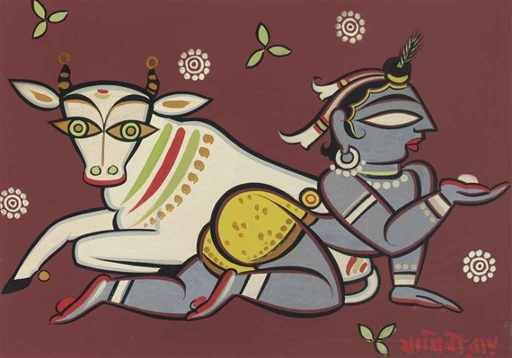 Untitled (Krishna with Butter Ball)