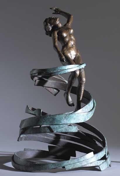 Artwork by Mark Rode, VORTEX, Made of bronze