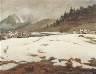 Paesaggio innevato - Carlo Musso