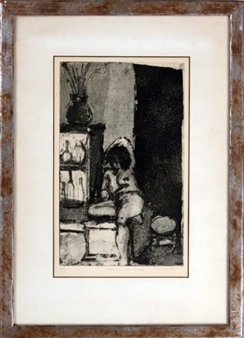 "Interior with Model" - Kathan Brown