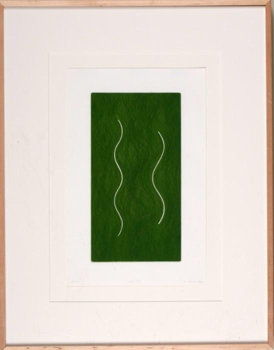 Artwork by Rupert T. Deese, "Slip #6", Made of Etching