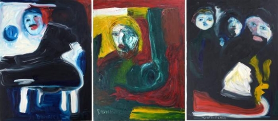 Untitled (Three Compositions with Figures) - Brian Dunbeck