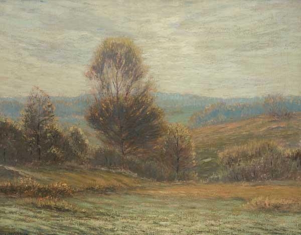 Artwork by Leonard Ochtman, A Golden Afternoon, Made of oil on canvas
