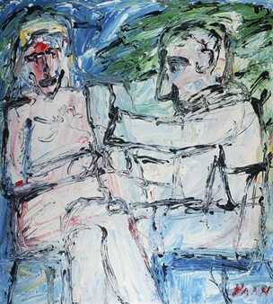 Painter and his model - Pieter Haan