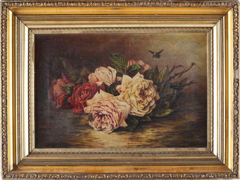 Carl Dietz | Still Life with Roses (1906) | MutualArt