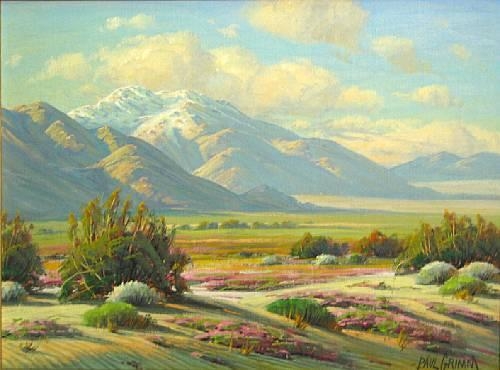 Desert springtime beneath San Jacinto by Paul Grimm, 1950