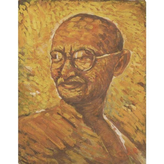 Gandhi by Jamini Roy