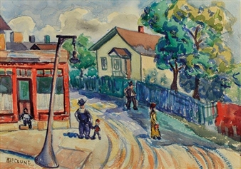 Strolling Through Town (desc) - Florence McClung