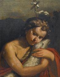 Saint John as a boy with the lamb by Roman School, 17th Century, 17th Century