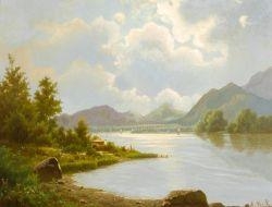 Anton Pick | Landscape with lake | MutualArt