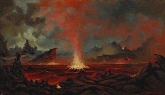 Volcanic eruption, Kilauea - George Stratemeyer