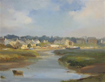 3 Works: Abersoch, Wales ; Cadgwith, Cornwall ; Landscape with Farmhouse - Sally Gaywood