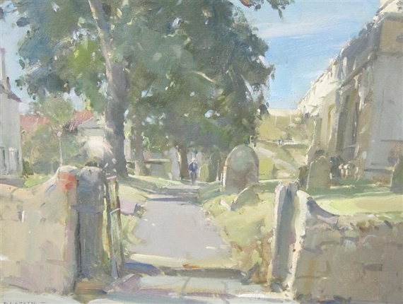 By a Church Gate by David Curtis