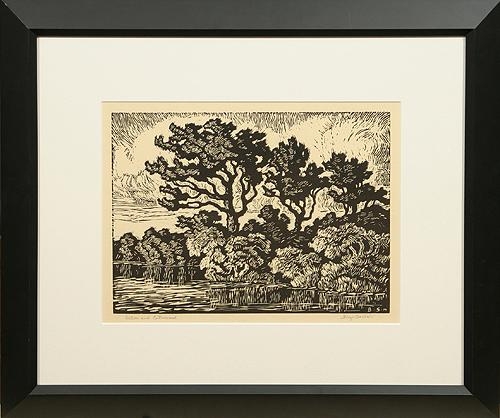 Willow And Cottonwood by Birger Sandzén