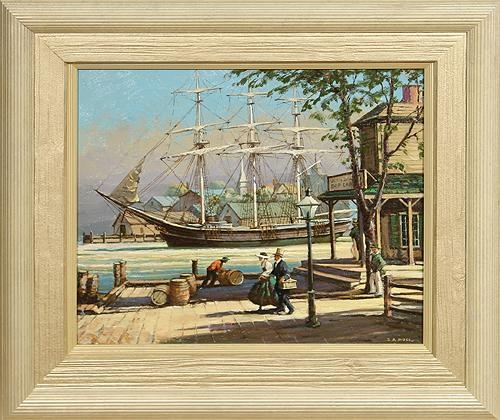 The Old Staten Island Ferry by Samuel A. Moss