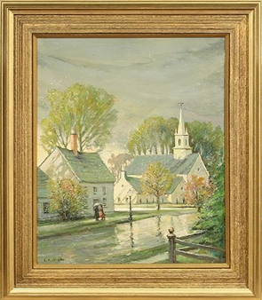 New England Village - Samuel A. Moss