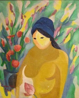 Girl with Lotus Flower - Truong Hanh