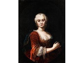 Adám Mányoki | PORTRAIT EINER ADELIGEN DAME | MutualArt