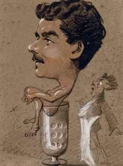 Guy de Maupassant fustigeant l'alcoolisme by Gaspard-Félix  Tournachon