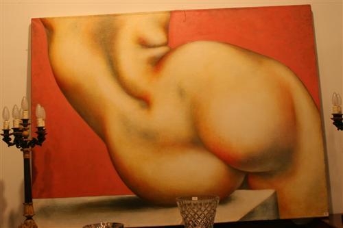 Artwork by Kim Spooner, Provocalcure Percussion, Made of oil on canvas